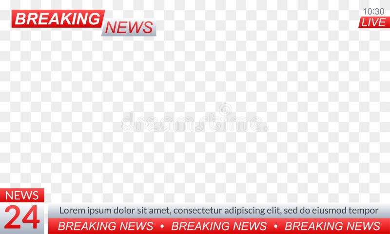 Breaking News Logo or Banner for TV Channel Broadcasting. Title for TV  Screen Background or News Studio Stock Vector - Illustration of media,  design: 205085324