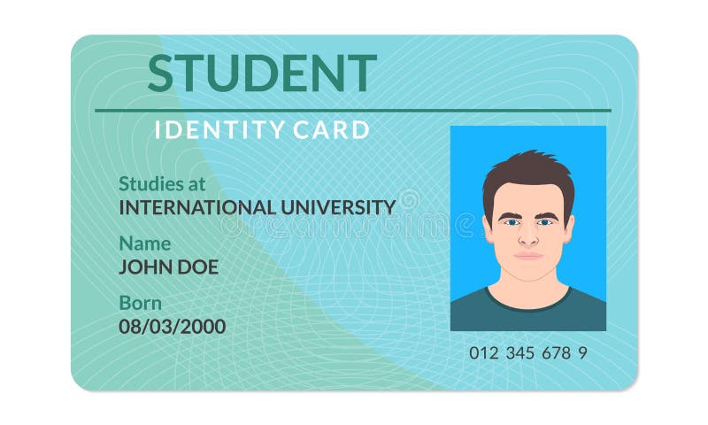 Student Id Card Vector