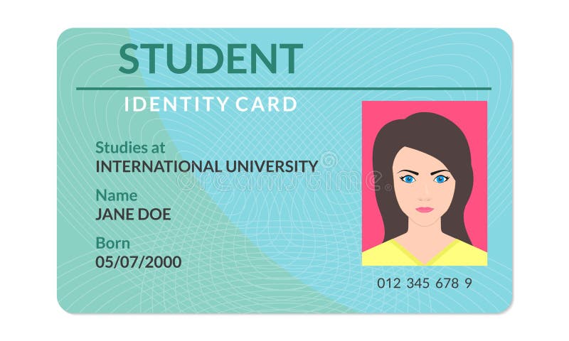 Student Id Card Clipart