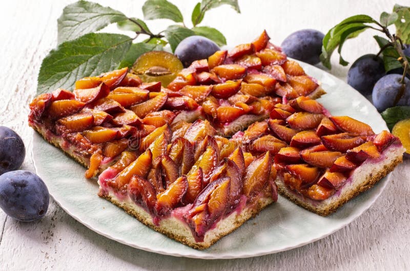 Немецкий сливовый пирог zwetschgenkuchen