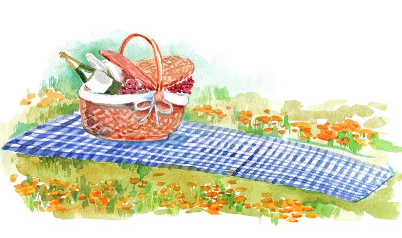 Приглашение на пикник на природе в картинках