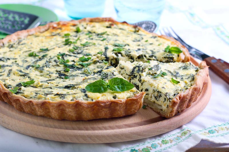 КИШ С фетой и шпинатом