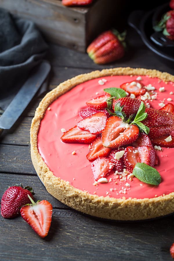 Strawberry pie with Cream