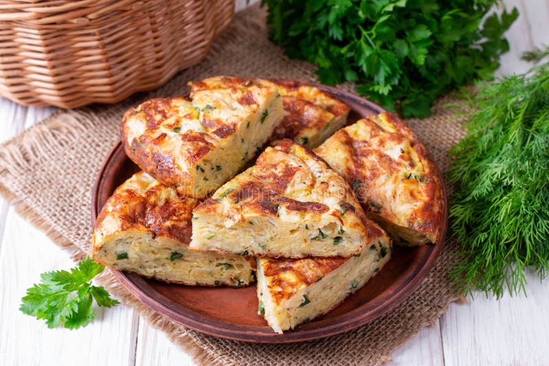 Пирог с цукини и сыром