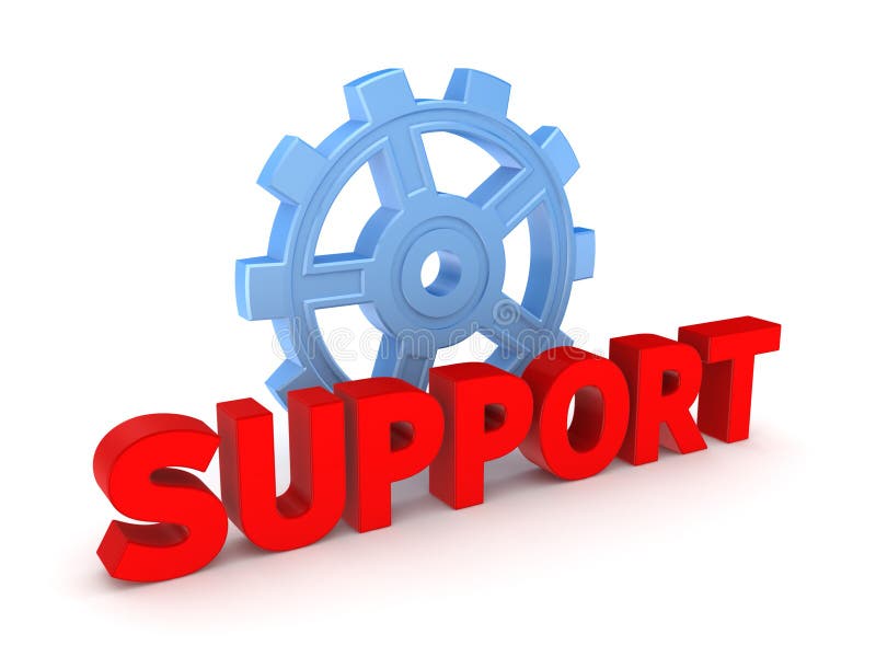 Слово support. Support isolated.