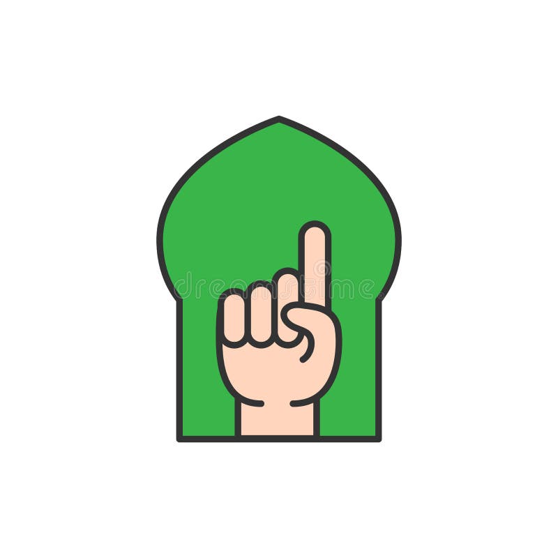 Мусульманский палец. Указательный палец и лягушка.