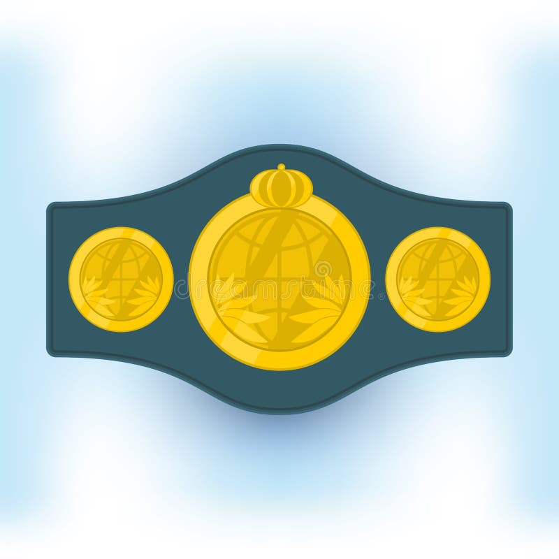 Пояс боксера чемпионский вектор