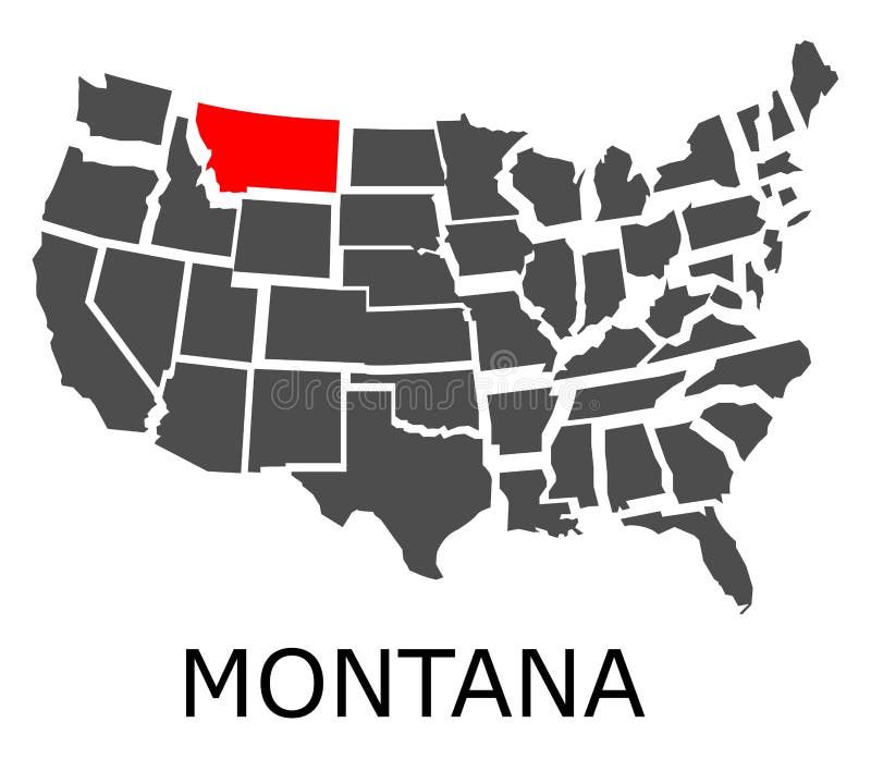 Штат монтана на карте сша
