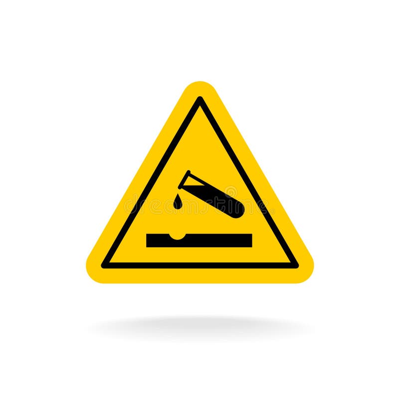 Предупреждающий знак кислота. Знаки безопасности кислота. Предупреждающие знаки желтые треугольники. Осторожно едкие вещества знак.