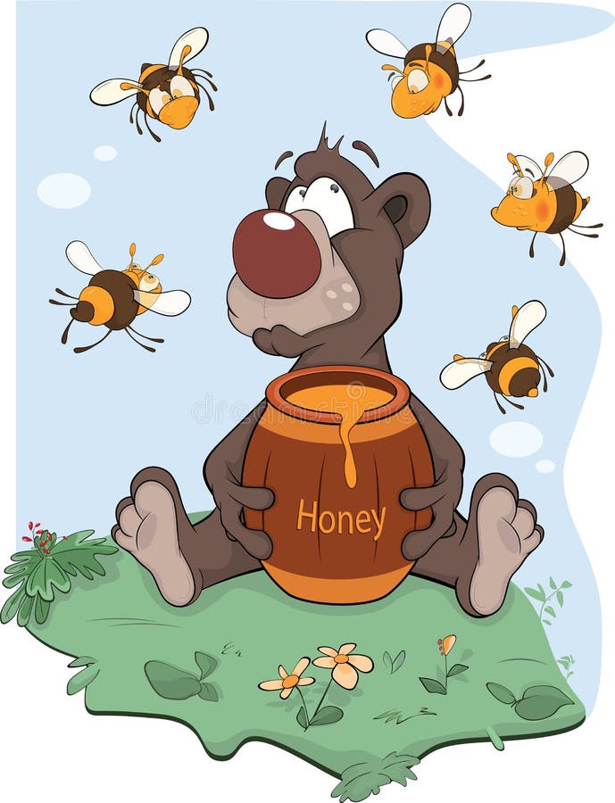 Мишка с бочкой меда. Медвежонок с бочонком меда. Медведь с медом. Медведь и пчелы. Медведя пчела мед