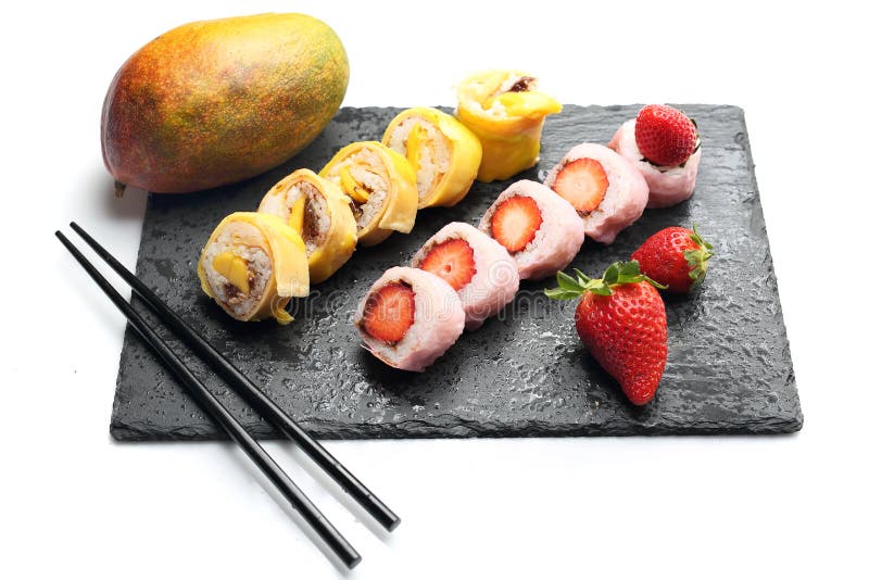 Sushi with Fruits