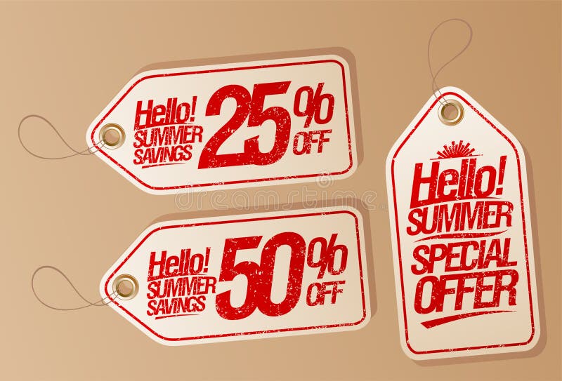 Special offer Spring sale. Hello setting