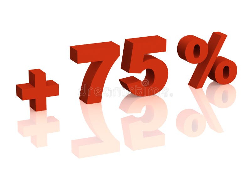 Можно 75 процентов. Плюс 5 процентов. 75 Процентов. Значок 75 процентов. Надпись 3е.