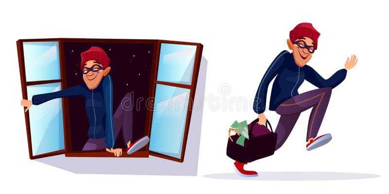 Кража рисунок. Мультипликационный грабитель и ключи. Robber Burglar Thief разница. Burglar illustration.