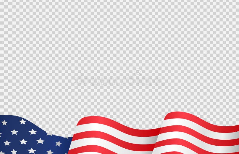размахивая флаг американского изолированные на Png или прозрачный фон  символы сша шаблон для баннерной карты реклама содействовать Иллюстрация  вектора - иллюстрации насчитывающей отпразднуйте, торжество: 223202336
