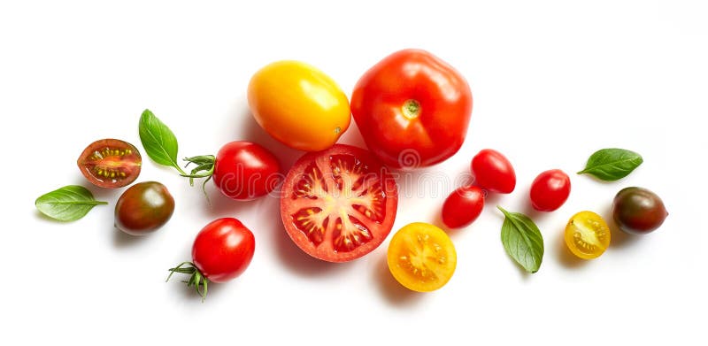Продукты на белом сверху