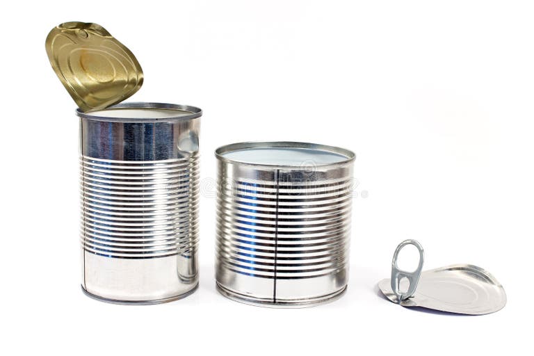 Tin can opened stock image. Image of food, silver, container - 32111773