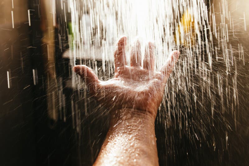 Sun shower. Вход в воду без брызг.