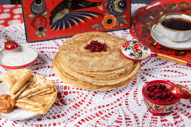 Масленица стол вид сверху