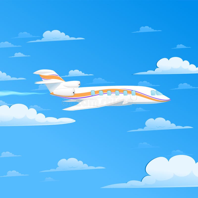 Рисование самолет летит сквозь облака средняя группа