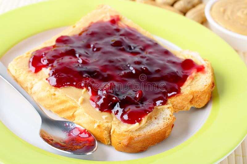Хлеб с маслом и вареньем