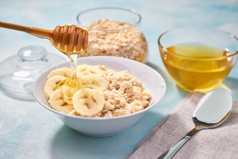 Овсянка с медом фото