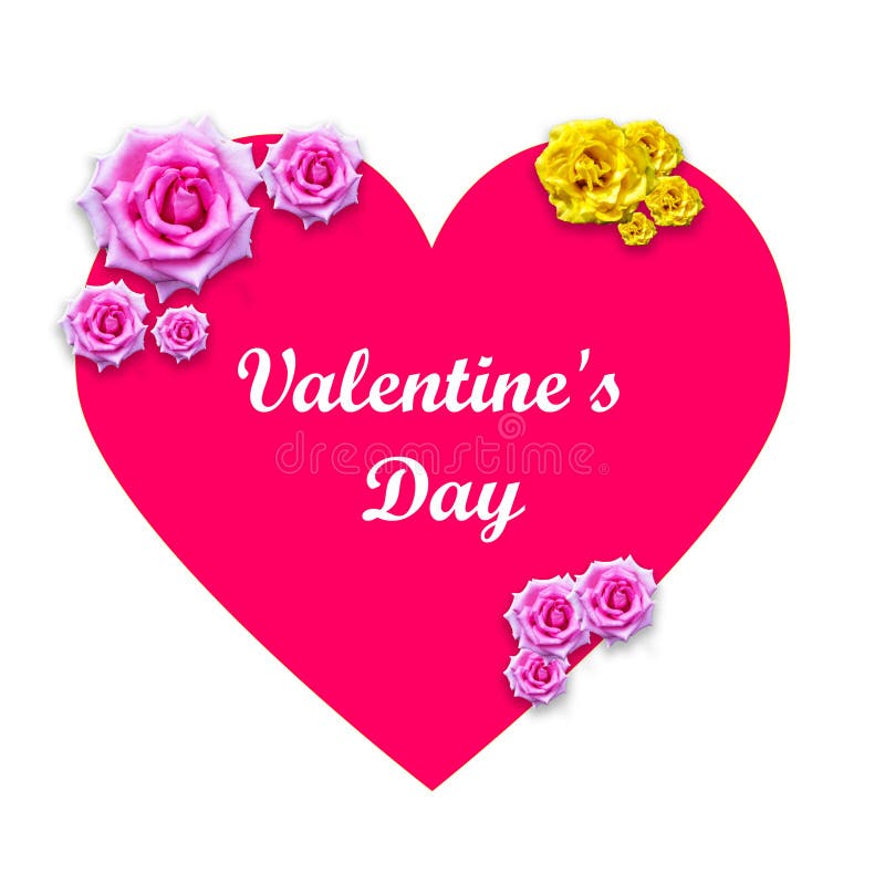 Сердце дня Святого Валентина с цветами Стоковое Фото - изображение  насчитывающей цветки, февраль: 169658822