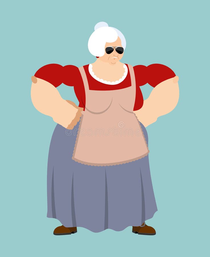 Толстая бабушка без. Сильная бабушка. Толстая нарисованная бабка. Толстая бабулька из мультика. Злая бабка мультяшная.