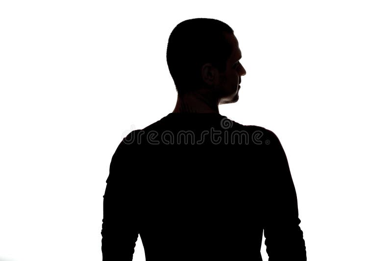 Силуэт мужчины спиной