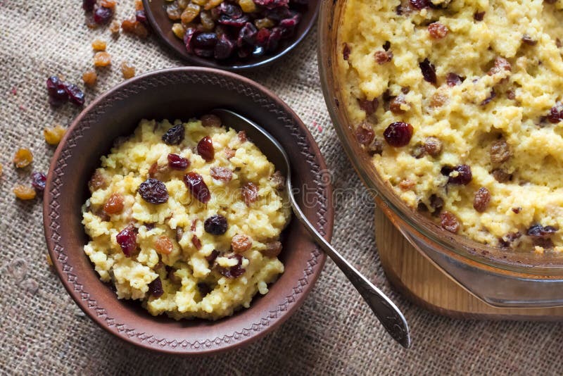 Пшенная каша с изюмом