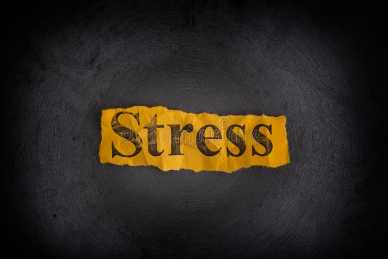 Stress text. Broken stress Word text Effect.