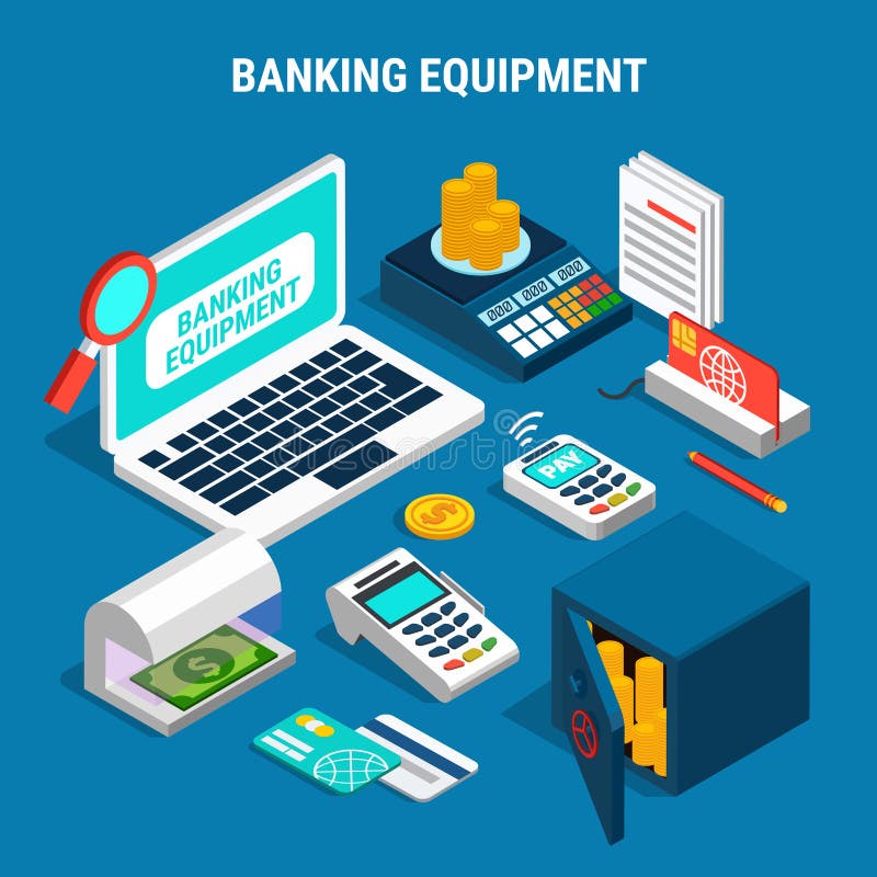 Bank tools. Banking Equipment in Thailand.