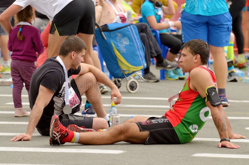 Спортсмен после финиша