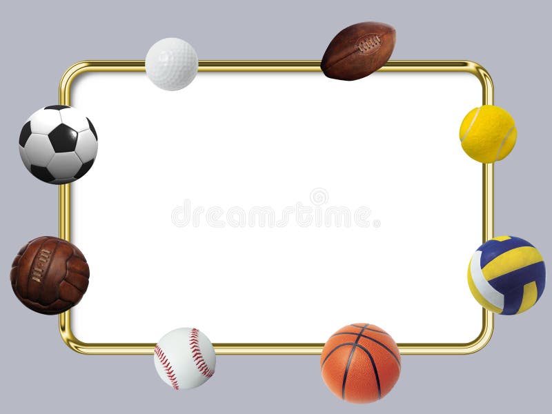 Спортивная рамка для презентации на прозрачном фоне