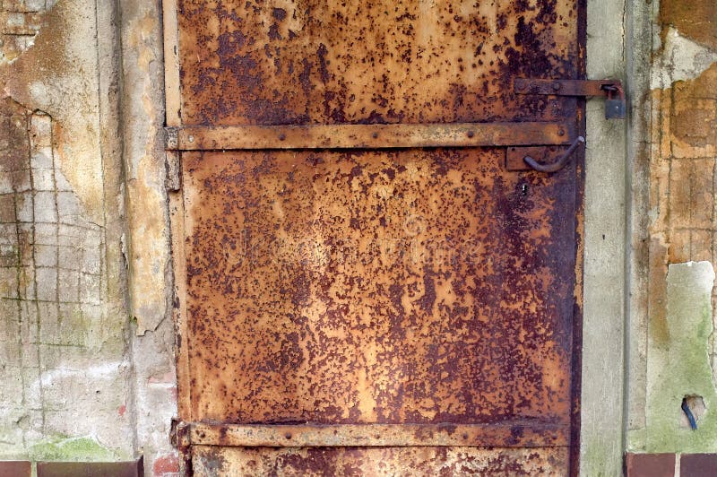 Старая и ржавая текстура дверей Стоковое Изображение - изображение ...