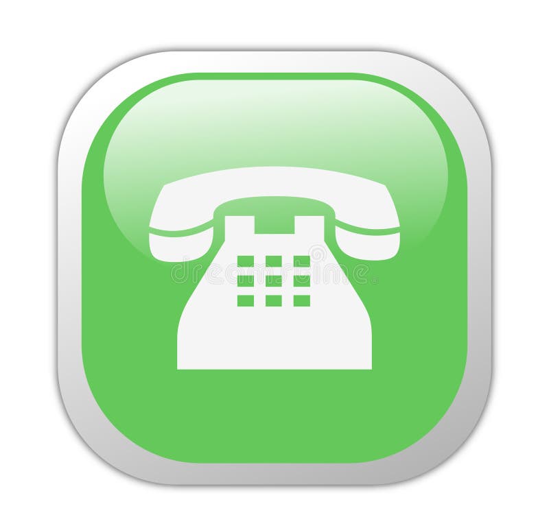 зеленый телефон знака 3d иллюстрация штока. иллюстрации насчитывающей метка - 4013679