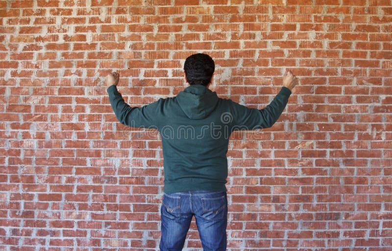Человек Стена Фото