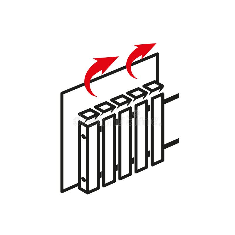 Обогреватель отражающий тепло 9 букв. Радиатор вектор.