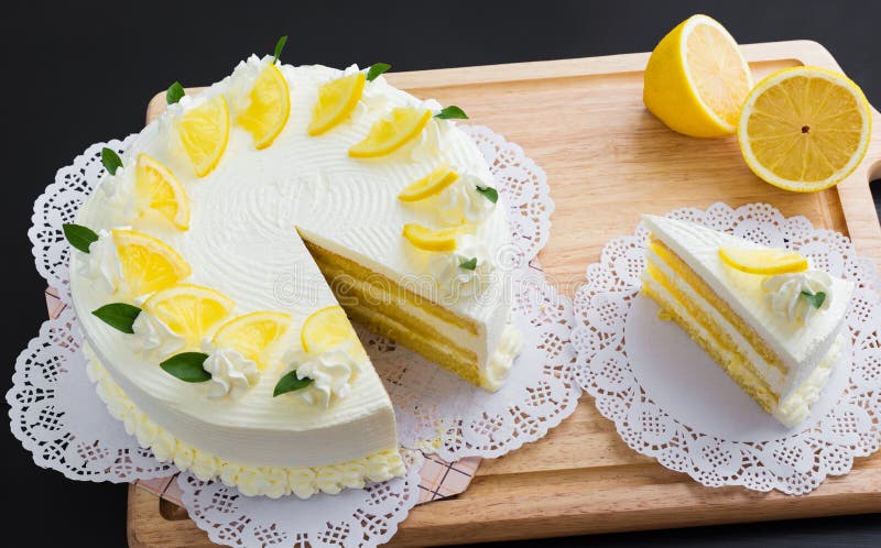 Кусочки лимона для торта
