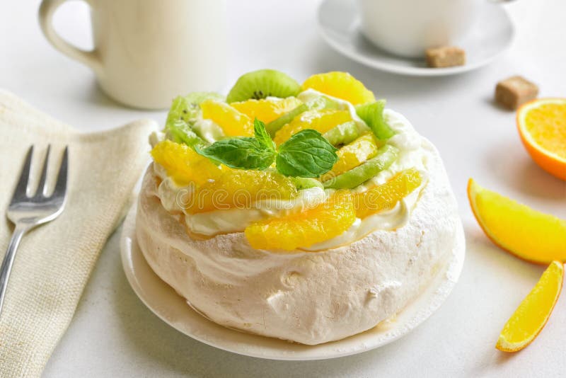Безе с лимонным курдом