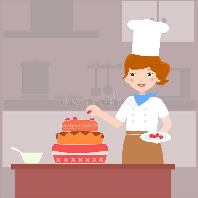 Профессия кондитер рисунок для детей