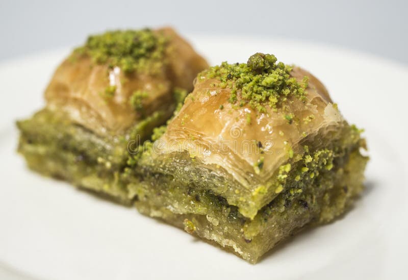 Турецкие сладости Baklava с фисташками