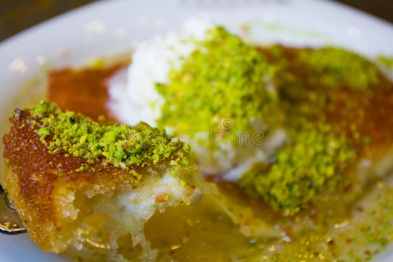 Turkish Delight with Pistachio Kadayif
