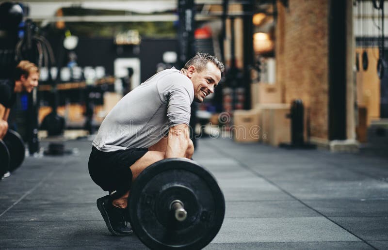 Man Lifting down