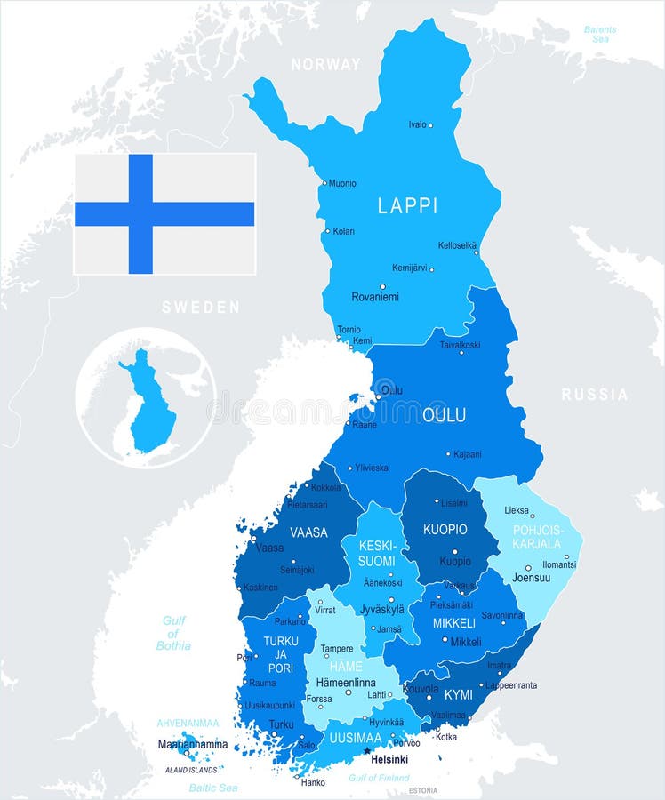 Финляндия карта пнг
