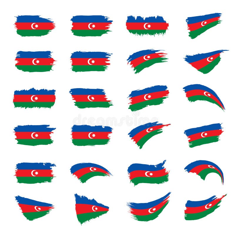 Маникюр флаг азербайджана