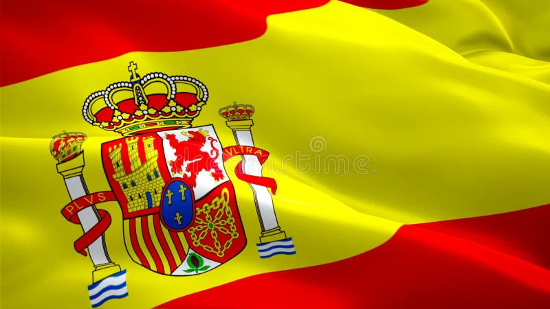 Флаг Испании Реалистичный фон испанского флага Закрытие петли испанского  флага 1080p Full HD 1920X1080 Foo видеоматериал - Видео насчитывающей  патриотизм, испанско: 142912372