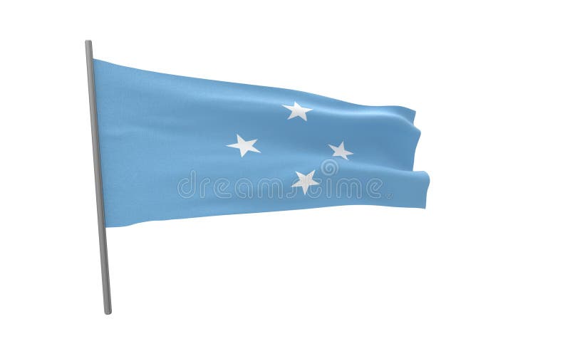 Микронезия флаг 3д. Флаг микронезии