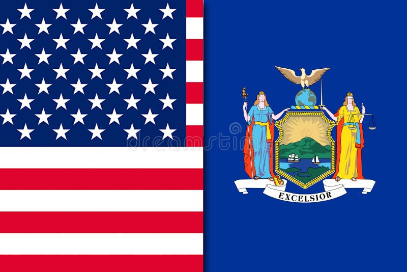 Флаг Нью Йорка Фото