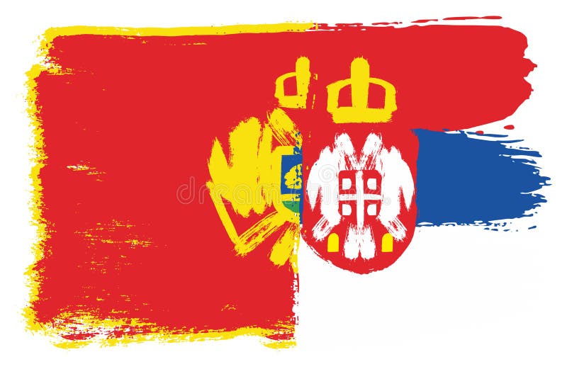 Флаг сербии и черногории